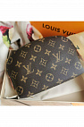Кожаная косметичка Pouch PM Monogram Canvas 19x12 см - Brown