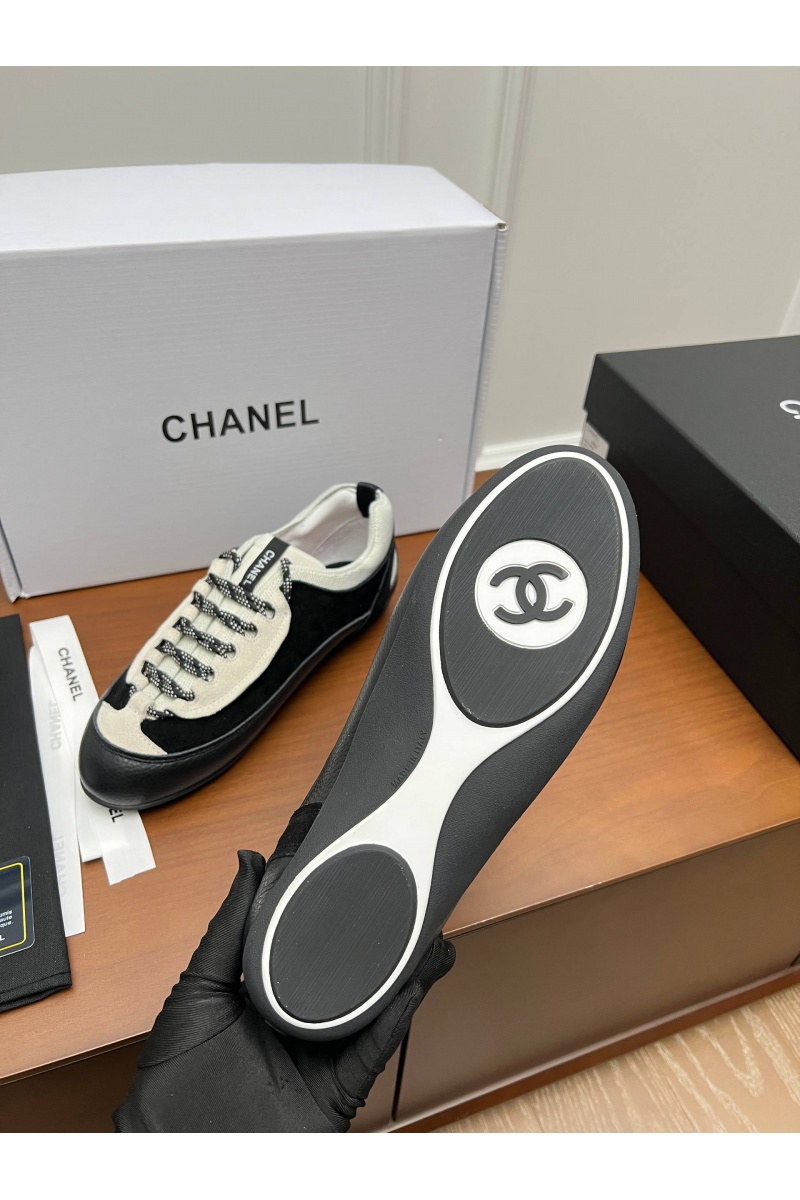 Chаnеl Женские комбинированные кроссовки premium