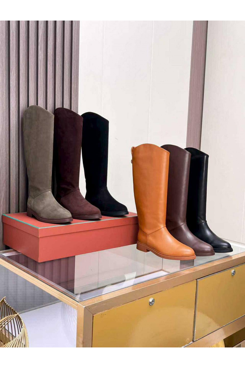Loro Piana Женские кожаные сапоги premium - Brown