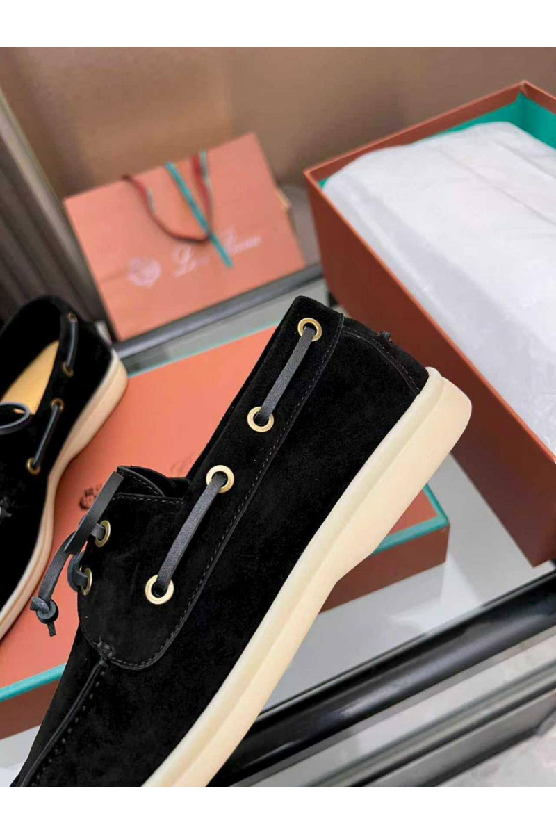 Loro Piana Женские замшевые лоферы premium