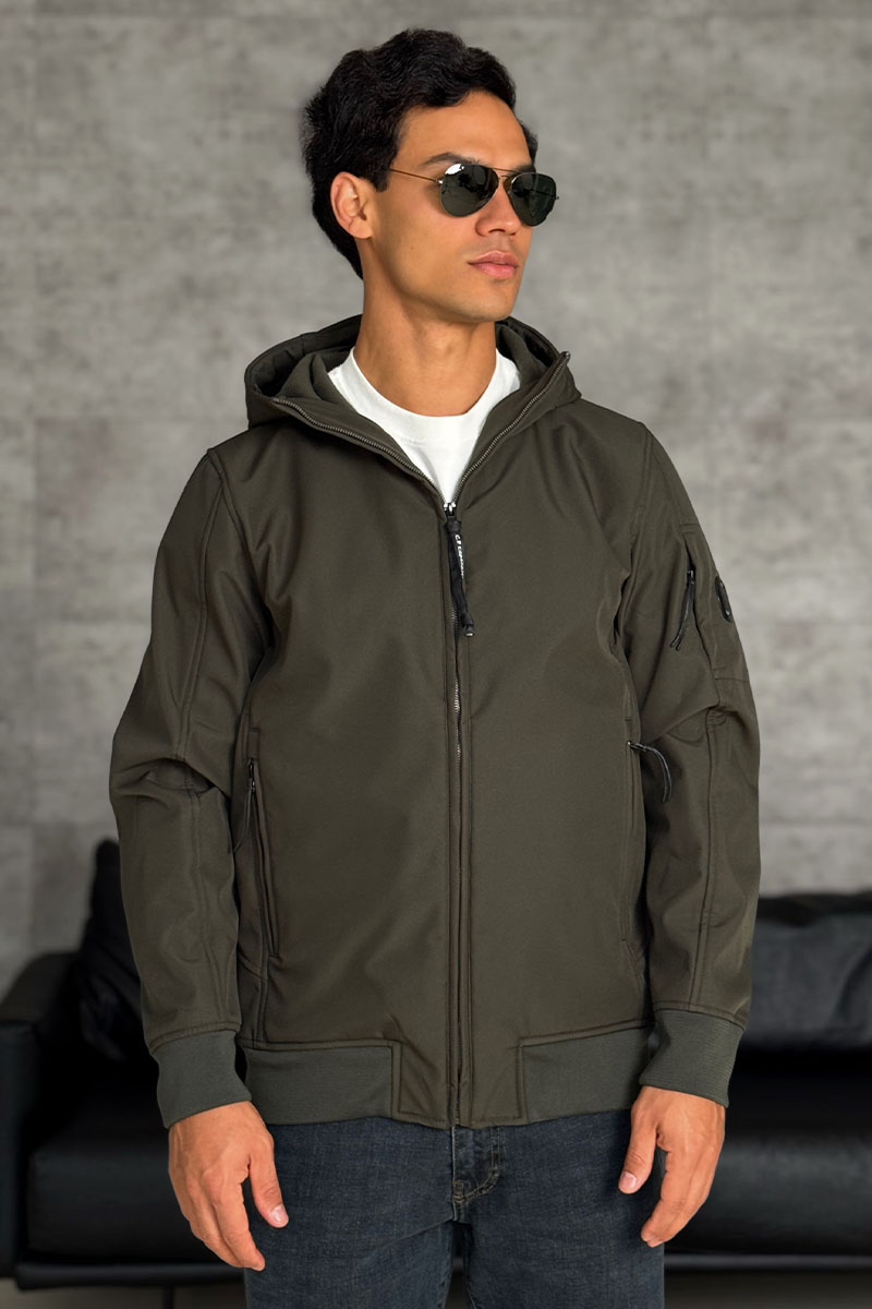 C.P. Company Зелёная ветровка Pro-Tek lens detail 