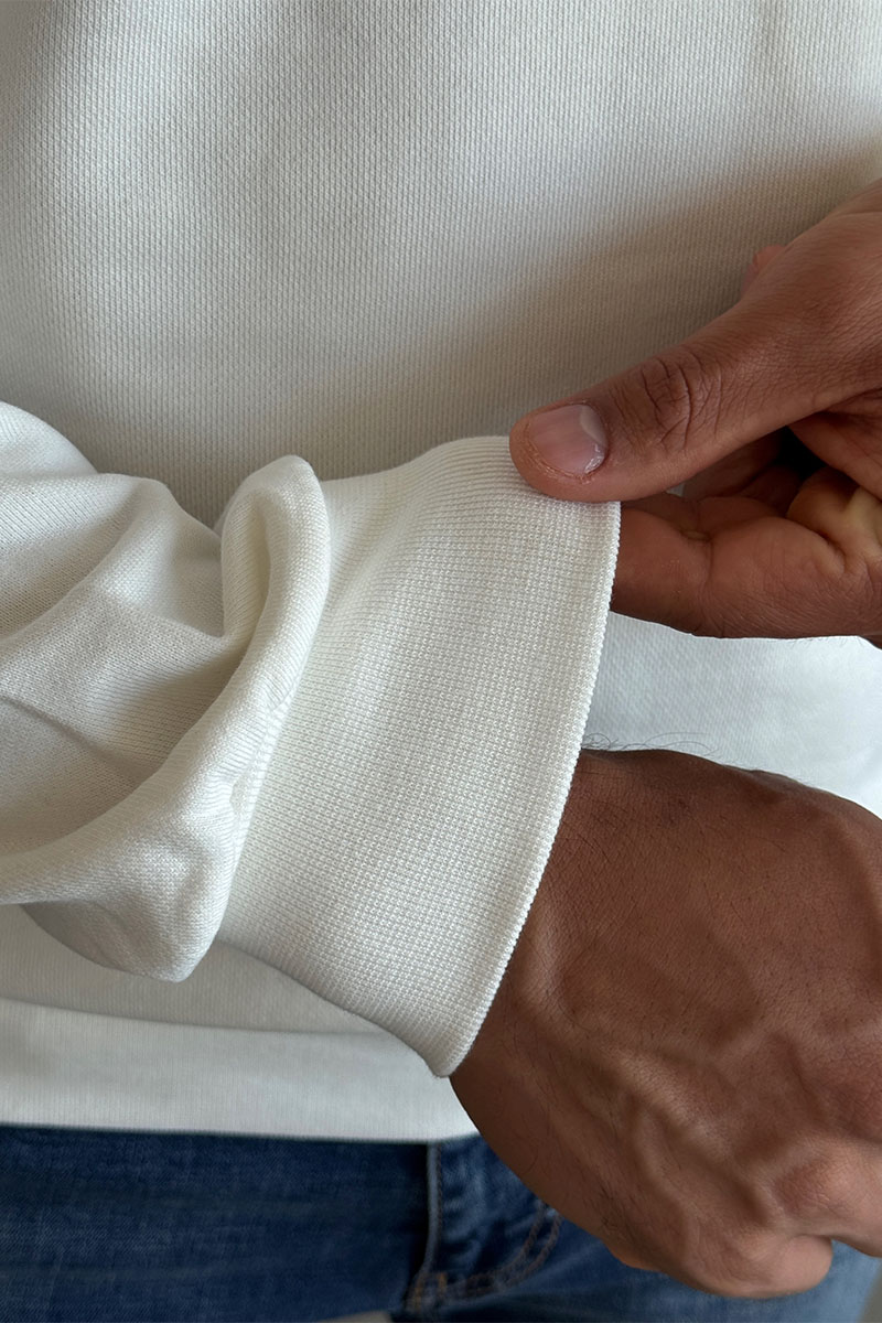 Moncler Свитшот белого цвета logo-patch