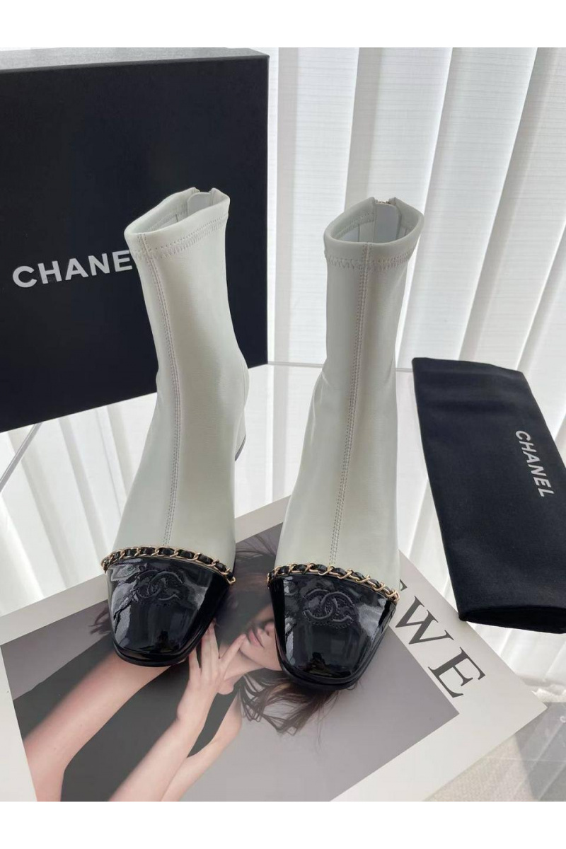 Chаnеl Женские кожаные сапоги premium