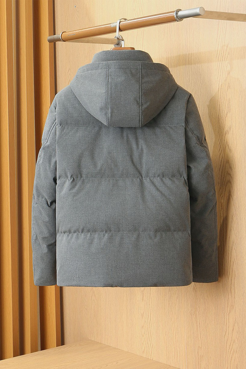 Loro Piana Мужской серый пуховик premium
