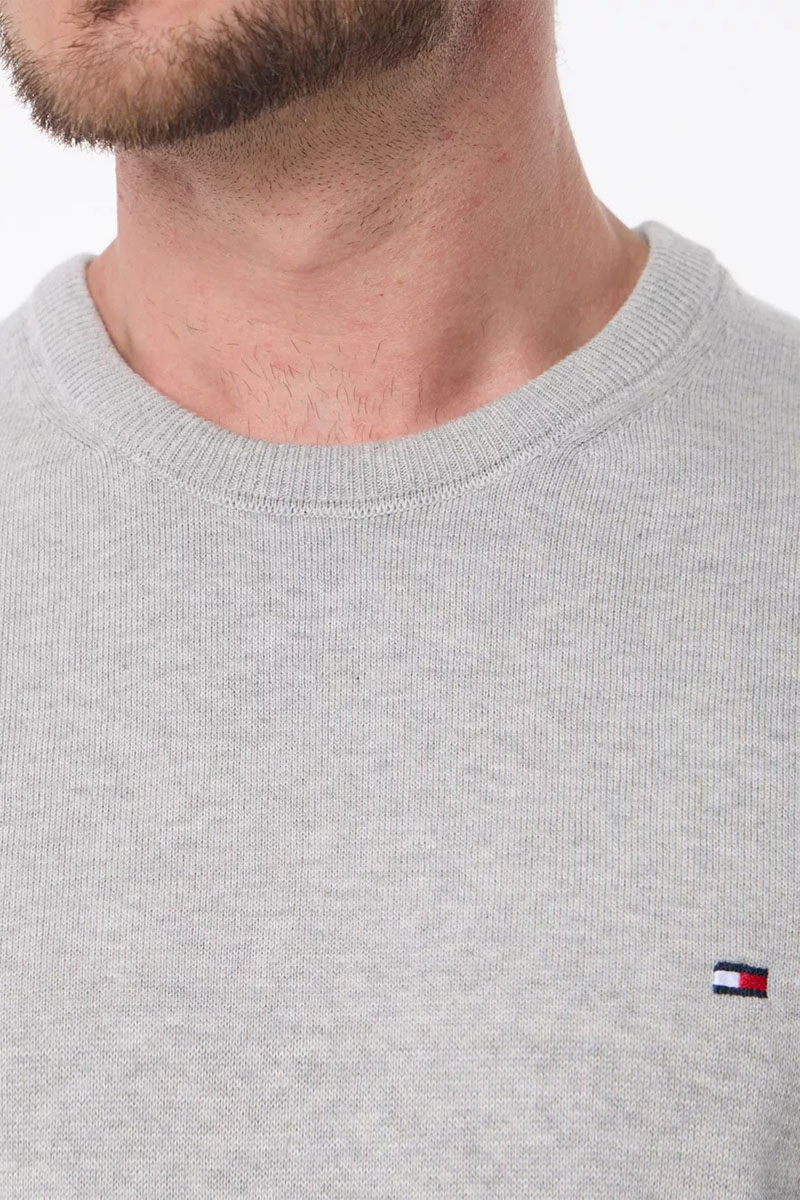 Tommy Hilfiger Мужская кофта светло-серого цвета logo-embroidered