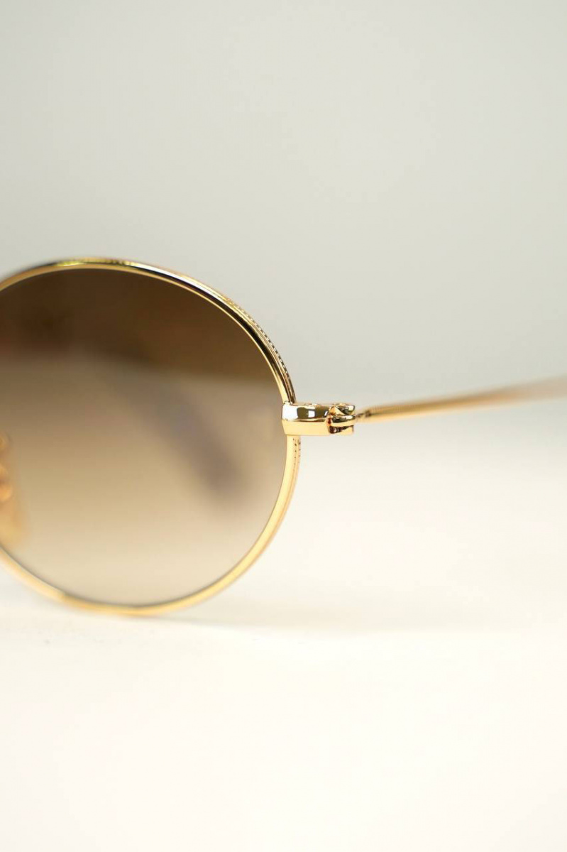 Ray Ban Солнцезащитные очки Oval Metal - Brown