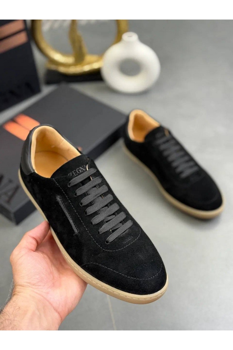 Zegna Мужские замшевые кроссовки "232"