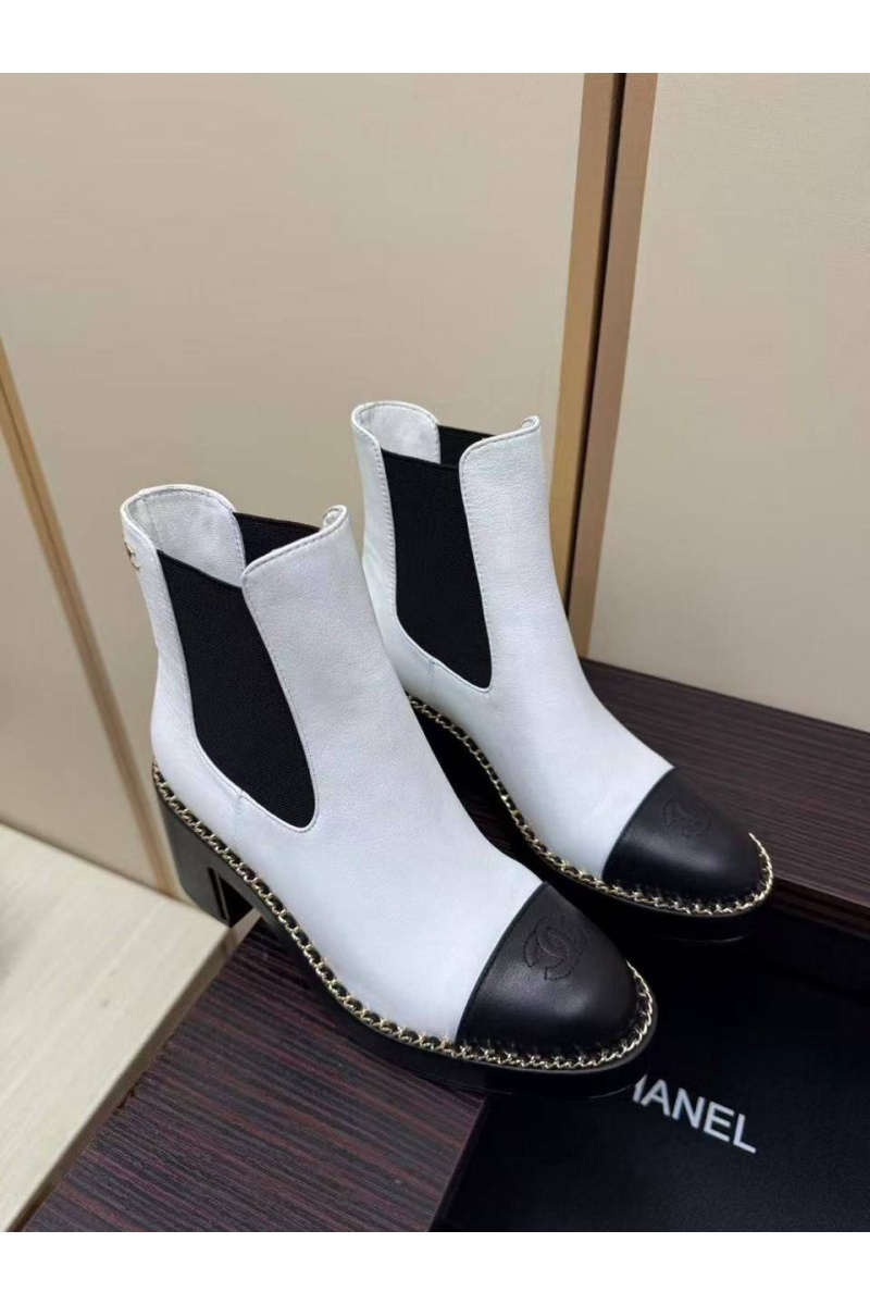 Chаnеl Женские кожаные сапоги 