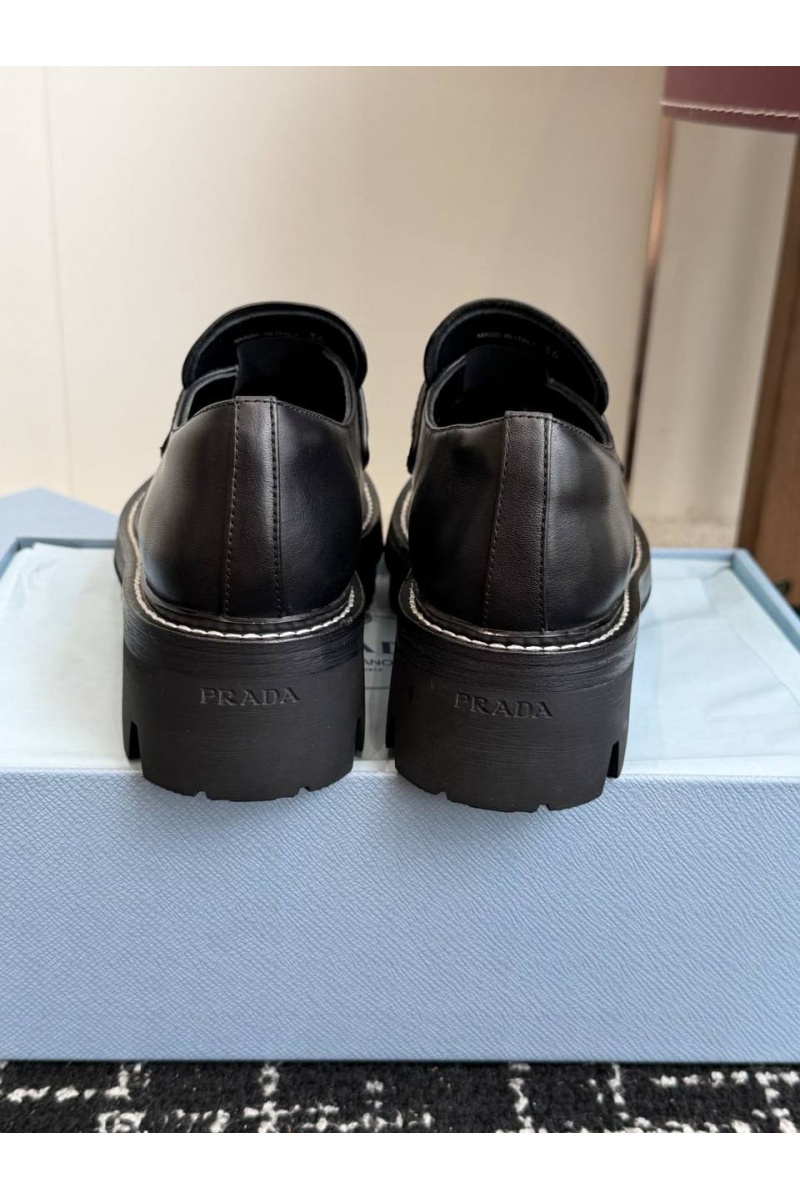Prada Женские кожаные лоферы premium