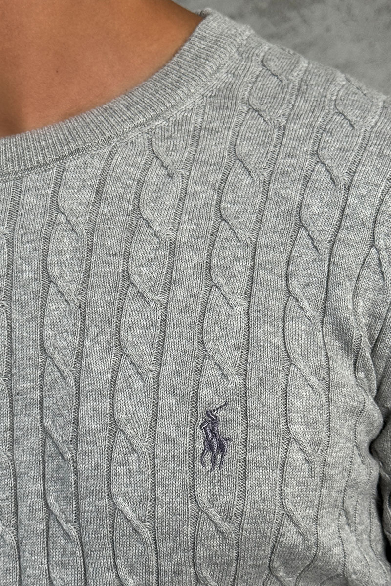 Polo Ralph Lauren Мужской джемпер cable-knit - Light Grey