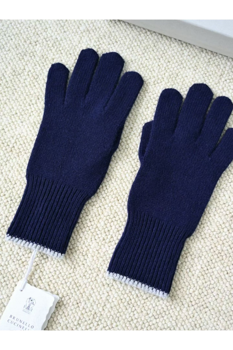 Designer Кашемировые перчатки premium - Purplish Blue
