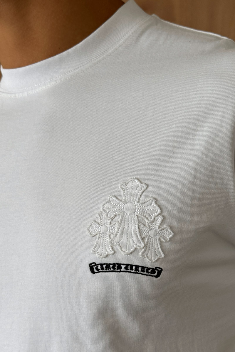 Designer Clothing Белая оверсайз футболка Gothic logo