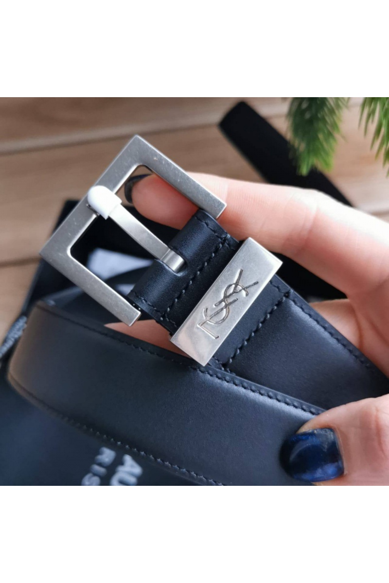 Yves Saint Laurent Кожаный ремень - ширина 3 см, длина 80 / 85 см (2 расцветки)