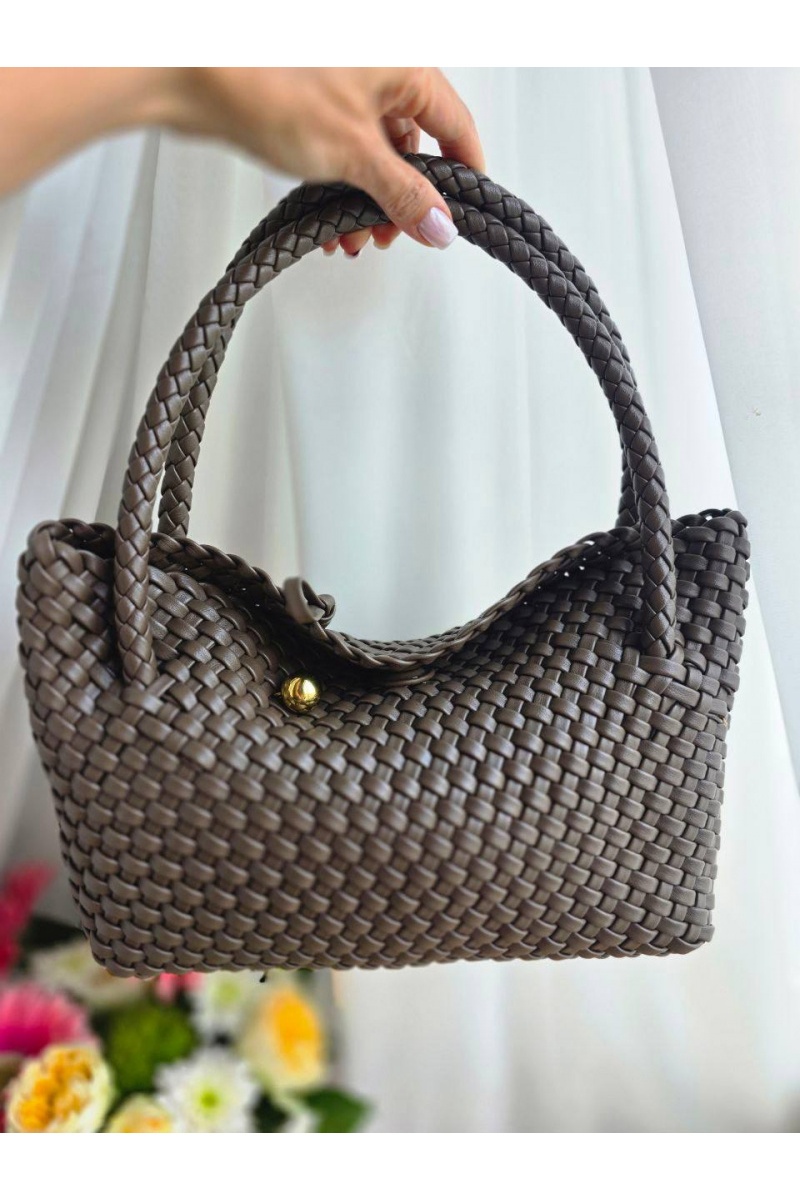 Bottega Veneta Кожаная сумка intrecciato 30x14 см