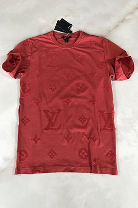 Рыжая мужская футболка Monogram All-over