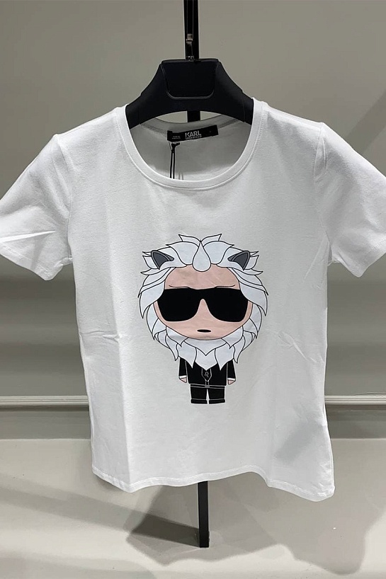 Company КL Женская белая футболка "Leo"