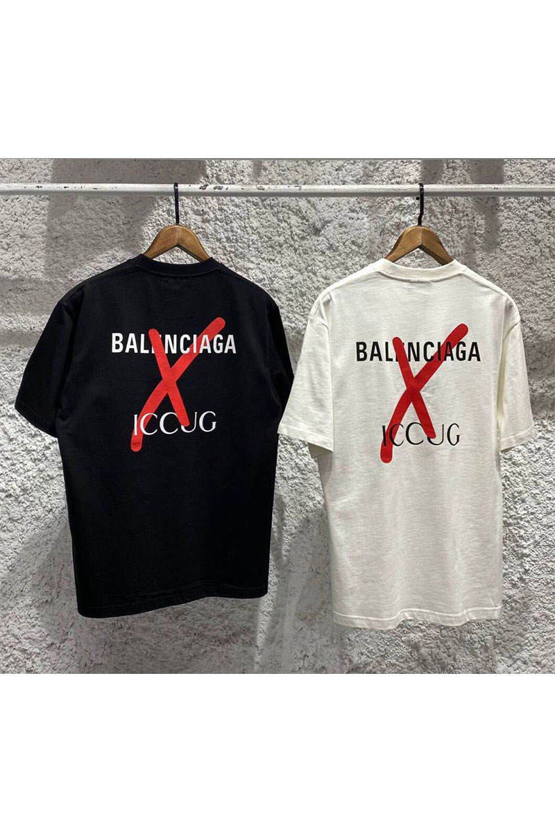 Balenciaga Белая оверсайз футболка Collaboration