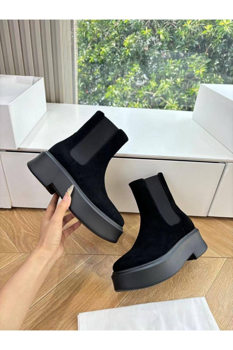Designer Clothing Женские замшевые сапоги The Row premium - Black