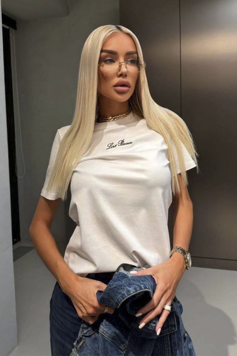 Loro Piana Женская базовая футболка premium - White