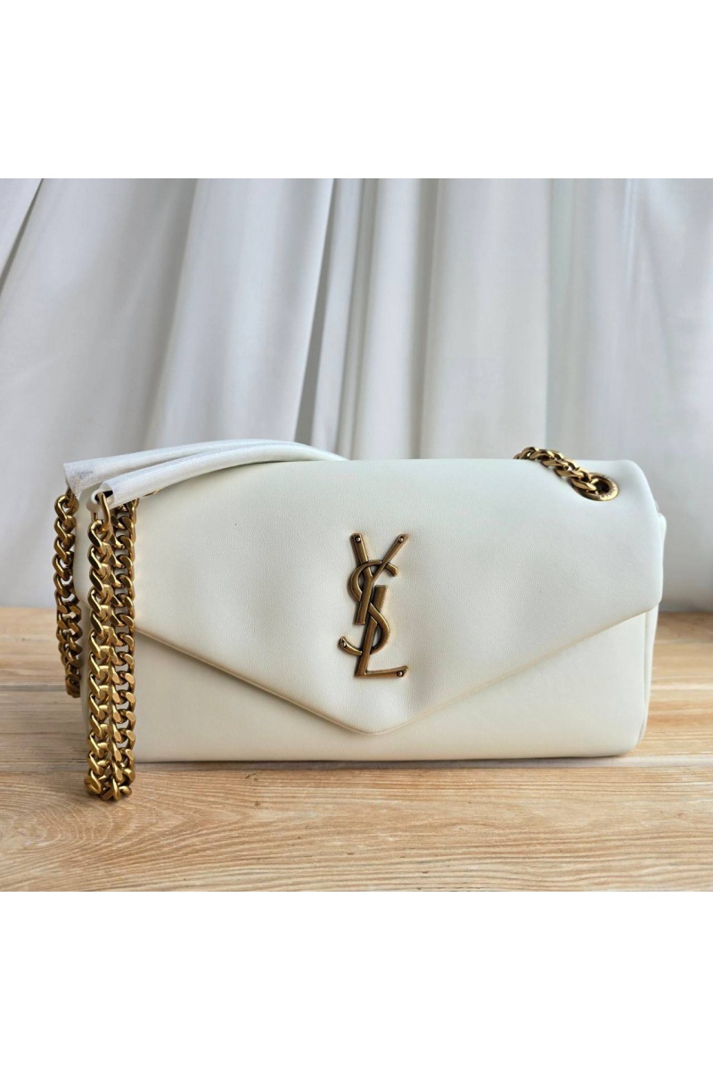 Yves Saint Laurent Кожаная сумка Calypso 24x11 см