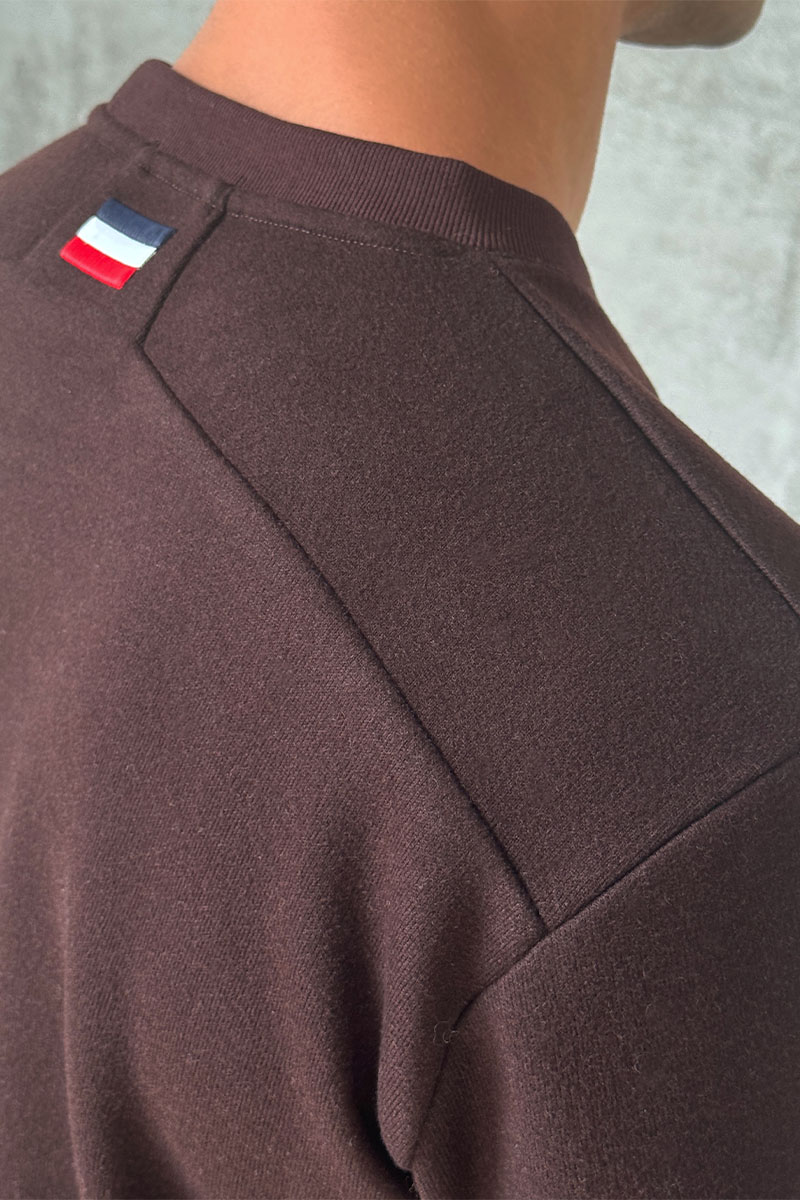 Moncler Мужской свитшот logo-patch - Brown