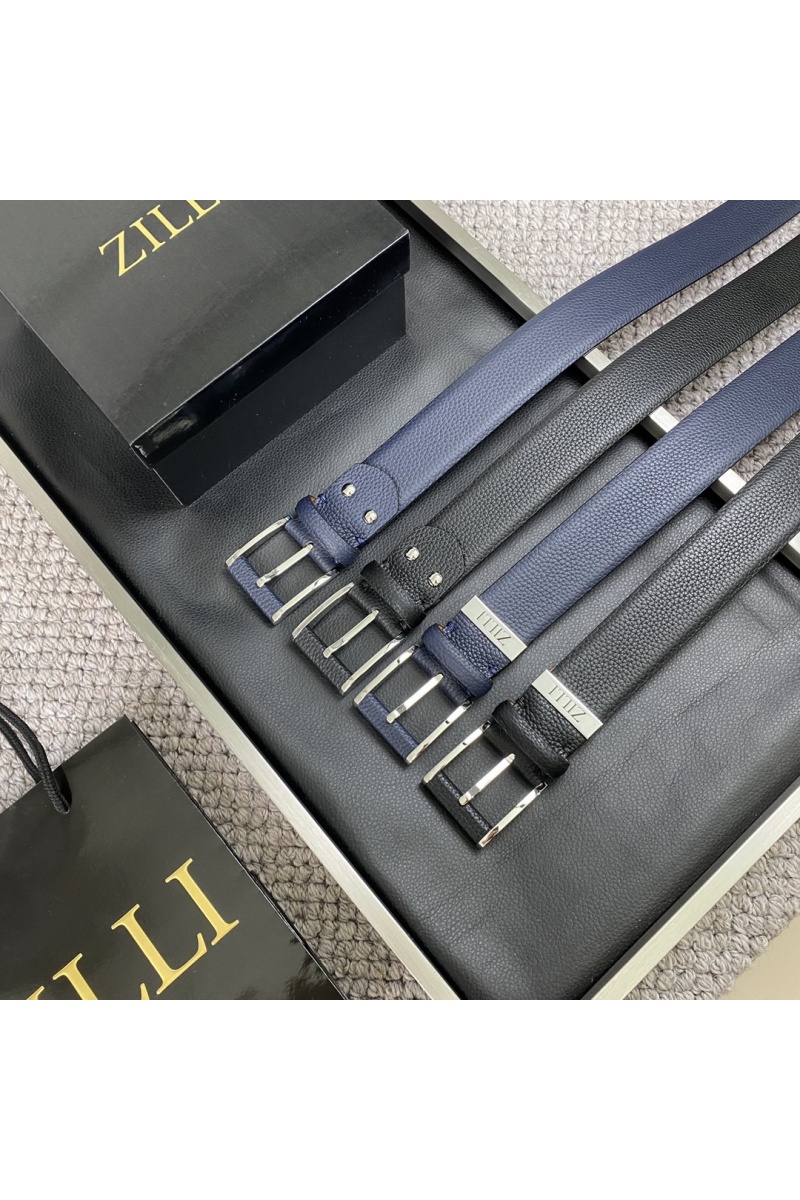 Zilli Двусторонний кожаный ремень Premium (ширина 3.8 см)