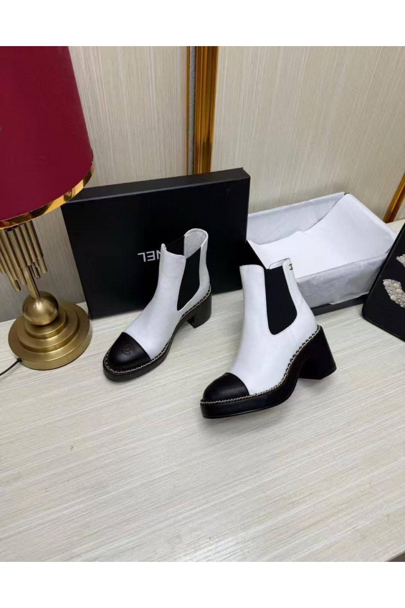 Chаnеl Женские кожаные сапоги 