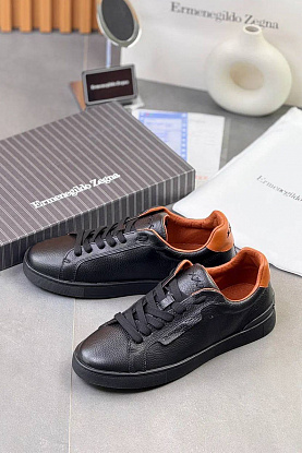 Мужские кожаные кроссовки 