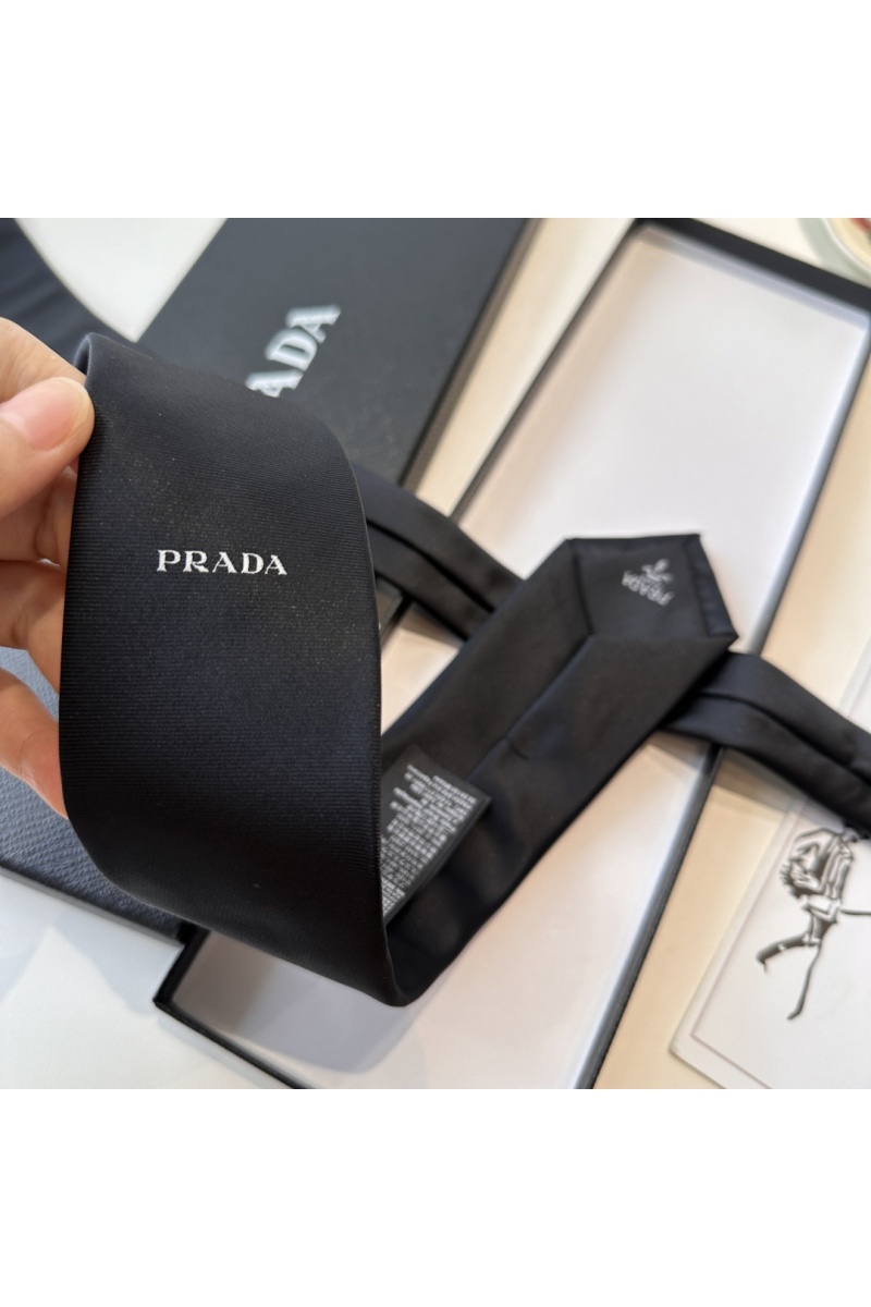 Prada Галстук premium 150x7 см - Black