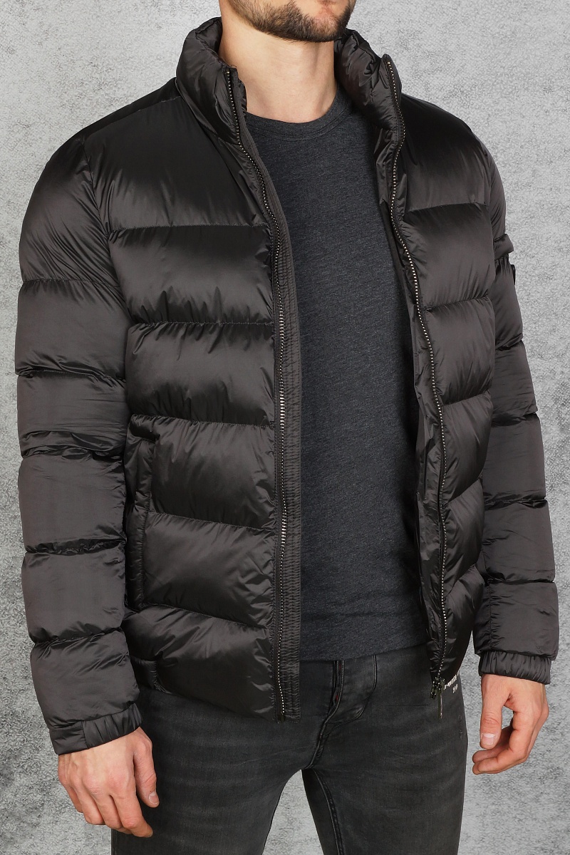 Prada Классическая мужская куртка тёмно-серого цвета