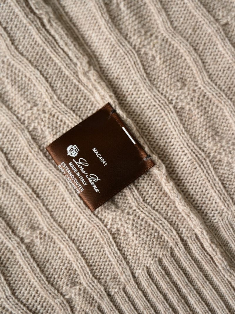 Loro Piana Кашемировый свитер Premium zip-neck - Beige