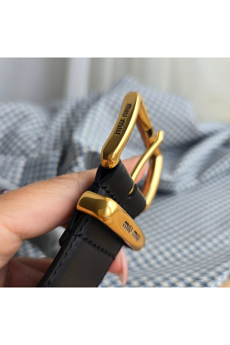 MIU MIU Кожаный ремень - длина 80 / 85 см (2 расцветки)