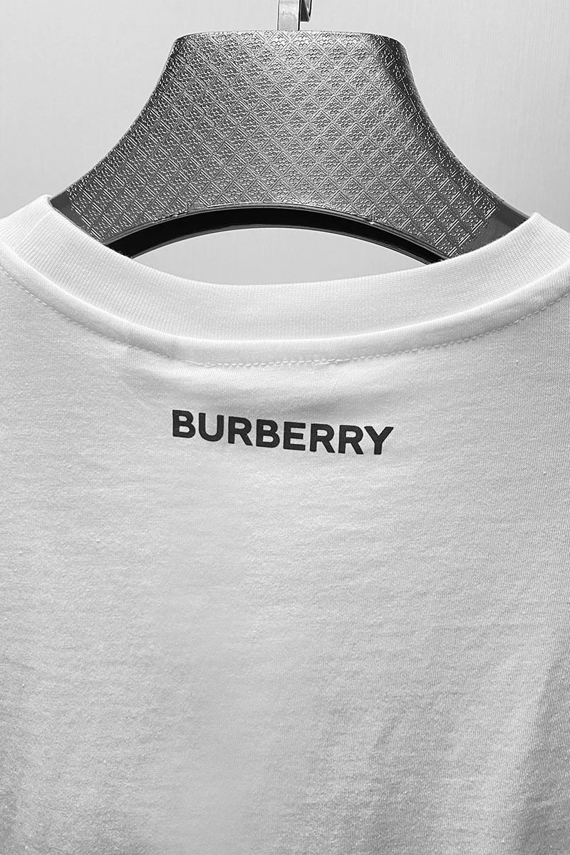 Burberry Мужская футболка 3D Logo - White