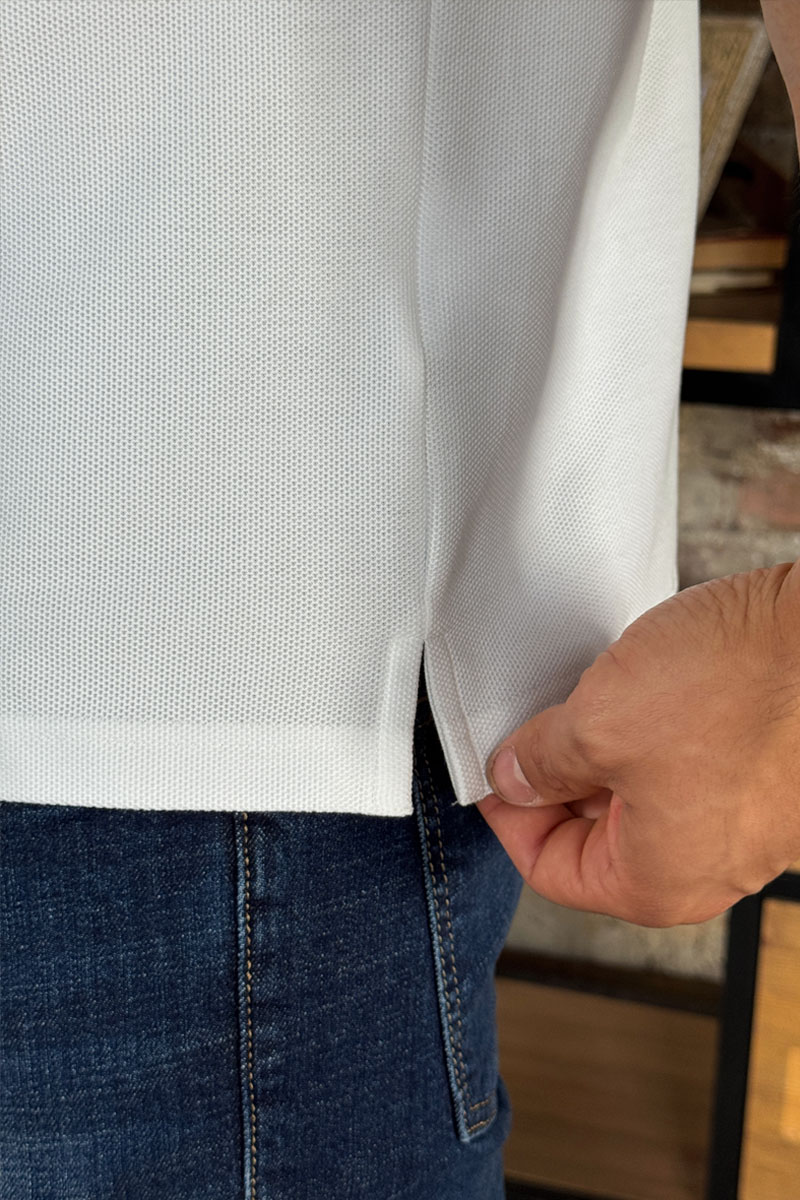 Burberry Мужское поло Premium - White