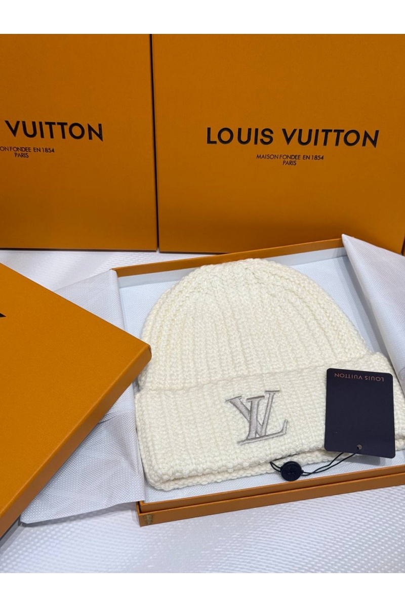 Lоuis Vuittоn Шапка logo-embroidered - White