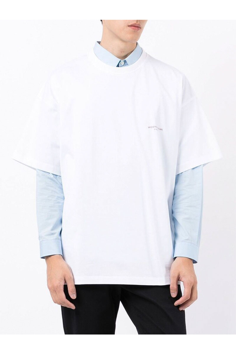 Designer Clothing Белая оверсайз футболка Wooyoungmi