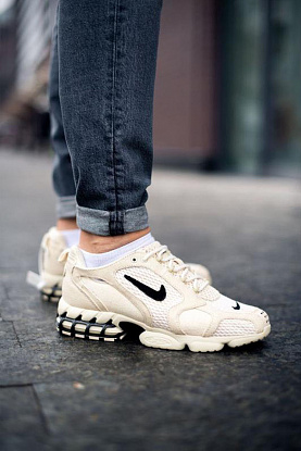 Кроссовки Stussy x Zoom Spiridon Cage 2 Fossil