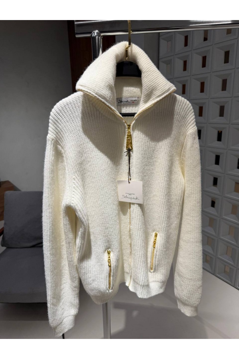 Schiaparelli Женский кардиган на молнии premium - White