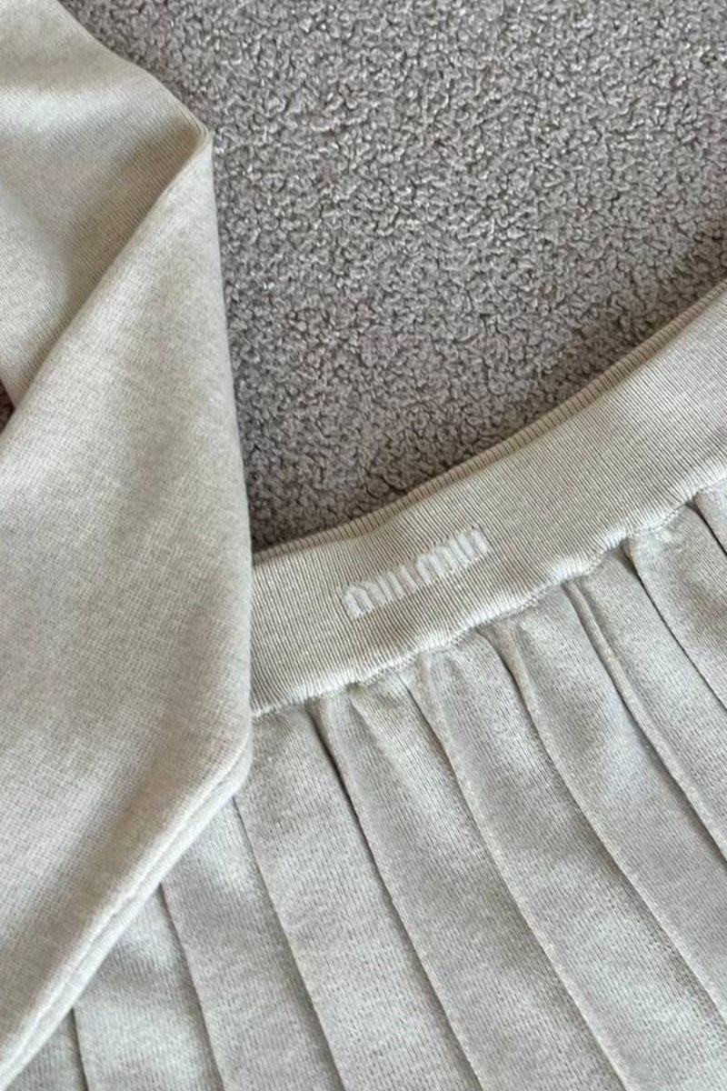 MIU MIU Женский бежевый костюм двойка 