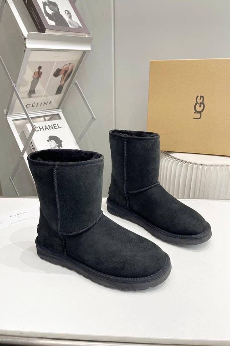 UGG Мужские чёрные ботинки Classic