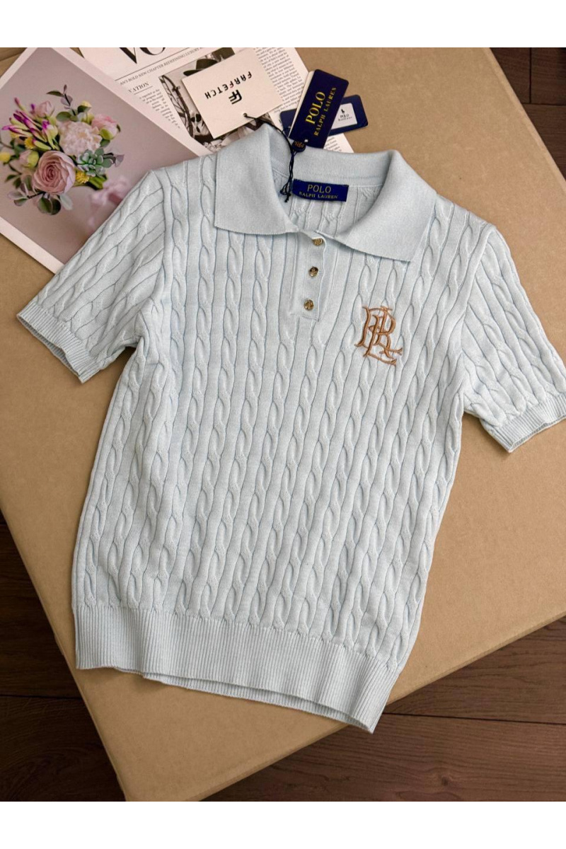 Polo Ralph Lauren Женское поло logo-embroidered premium - Blue