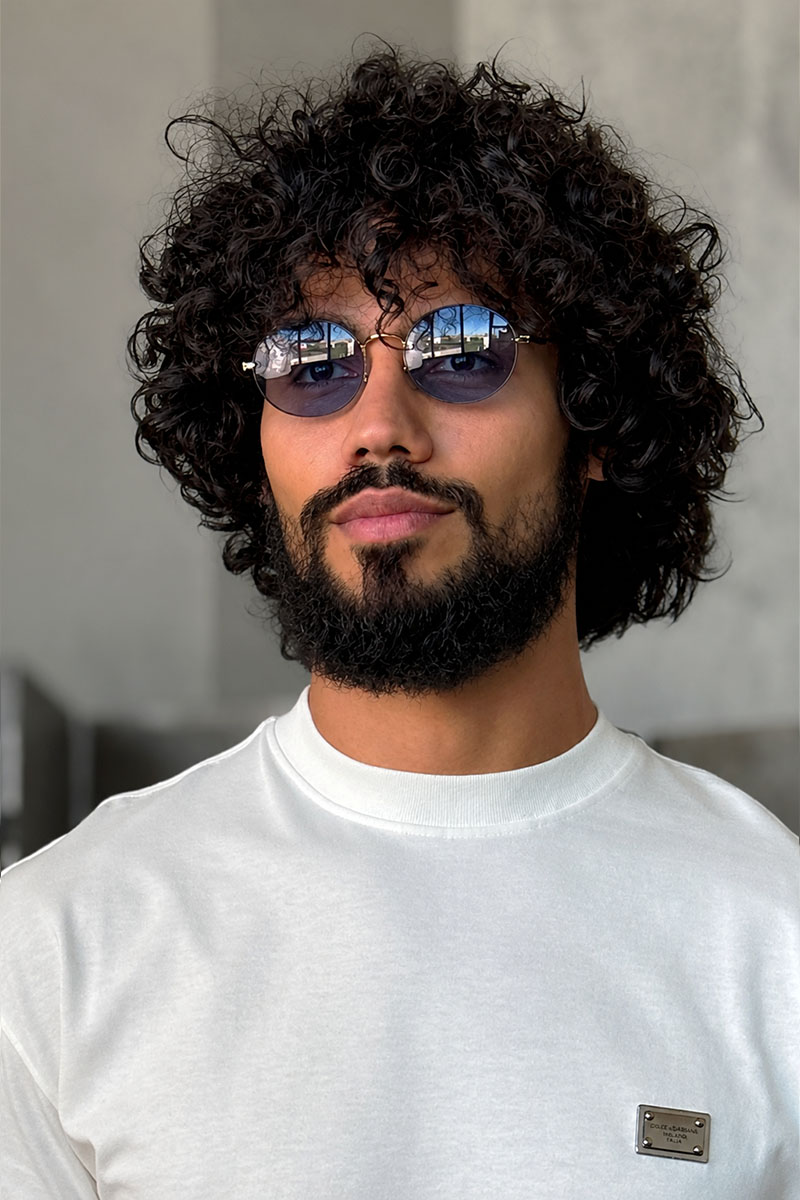 Ray Ban Солнцезащитные очки Oval Metal - Blue