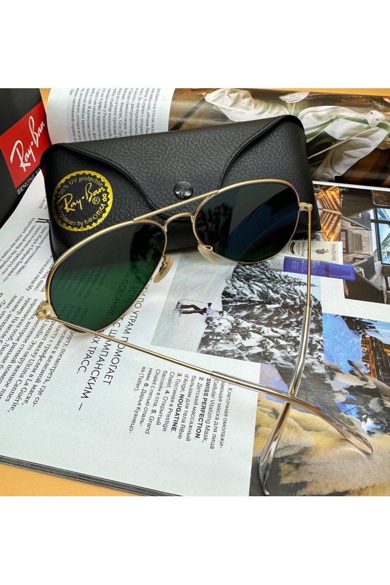 Ray Ban Солнцезащитные очки Aviator Large Metal - Orange Mirrored
