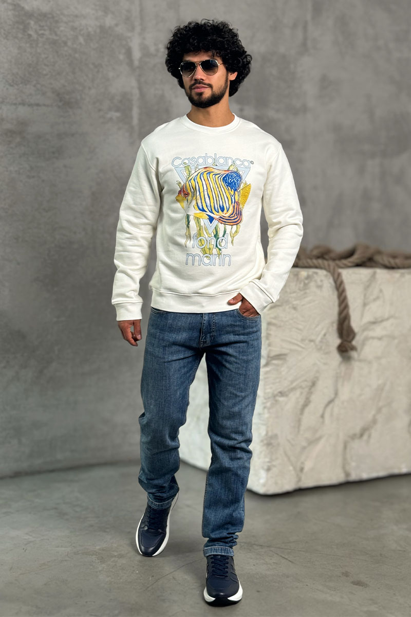 Casablanca Белая кофта Fond Marin