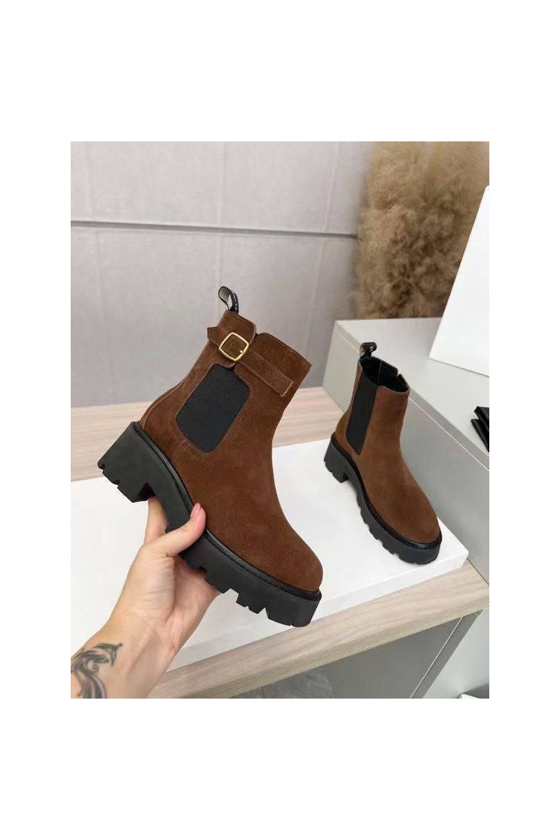 Celine Женские замшевые сапоги premium - Brown