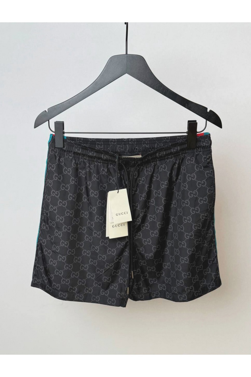 Gucci Мужские чёрные шорты GG Jacquard