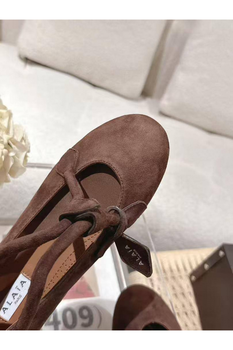 Designer Clothing Женские замшевые балетки Alaia