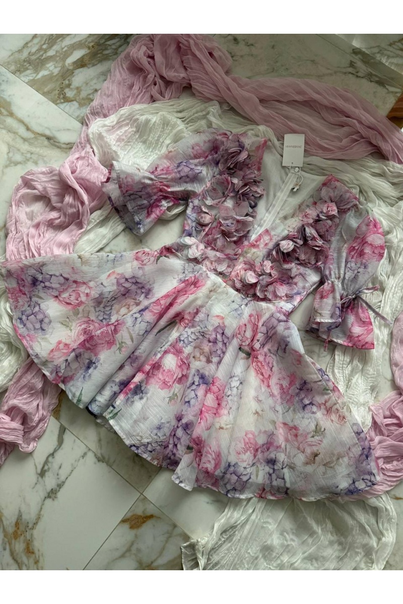 Zimmermann Женское платье Zimmermann flower print - Pink