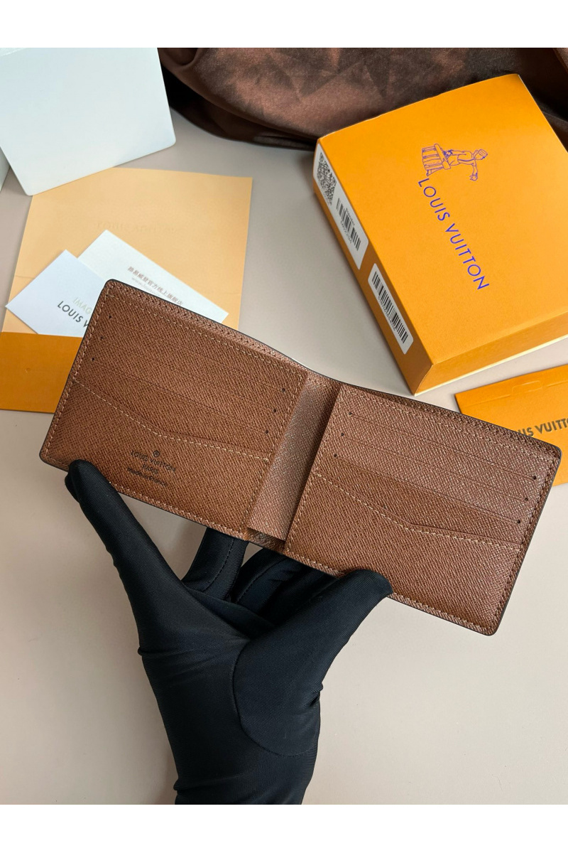 Lоuis Vuittоn Кожаный кошелёк Slender Premium 11x8.5x1 см