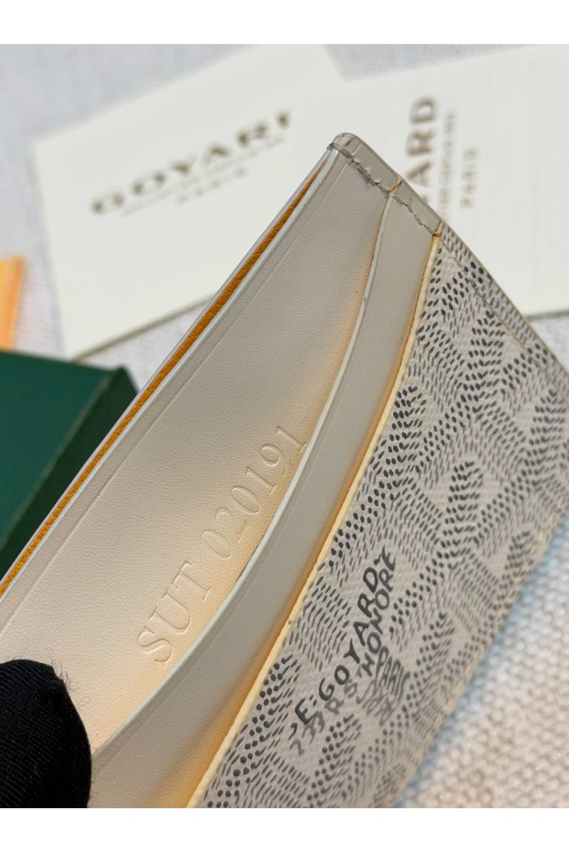 Designer Clothing Кожаный кардхолдер Goyard Saint Sulpice premium 10.5x7 см